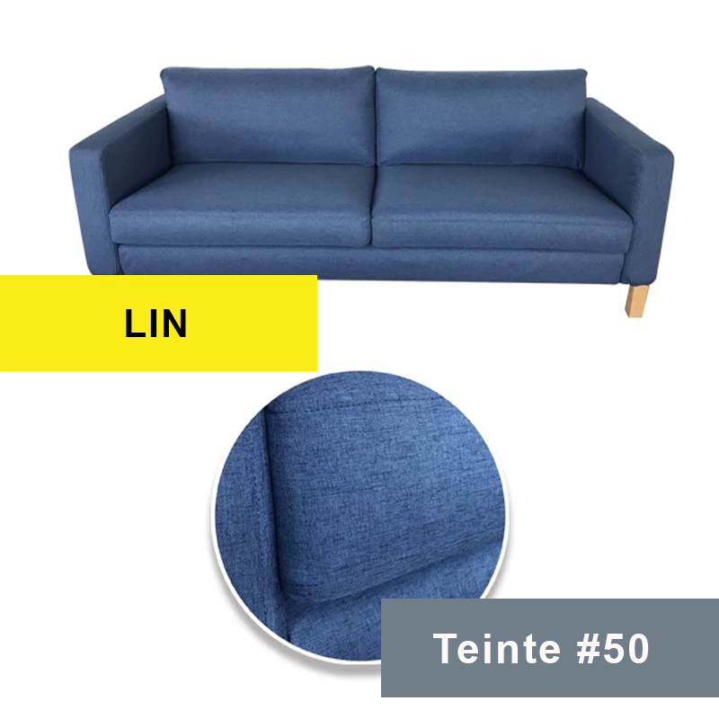 Housse canapé IKEA LANDSKRONA 2 places bleue royal