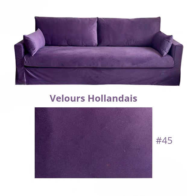 Housse pour canapé IKEA HYLTARP velours violet