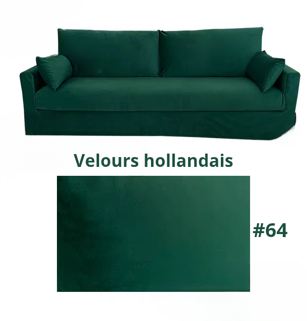 Housse pour canapé IKEA HYLTARP velours vert