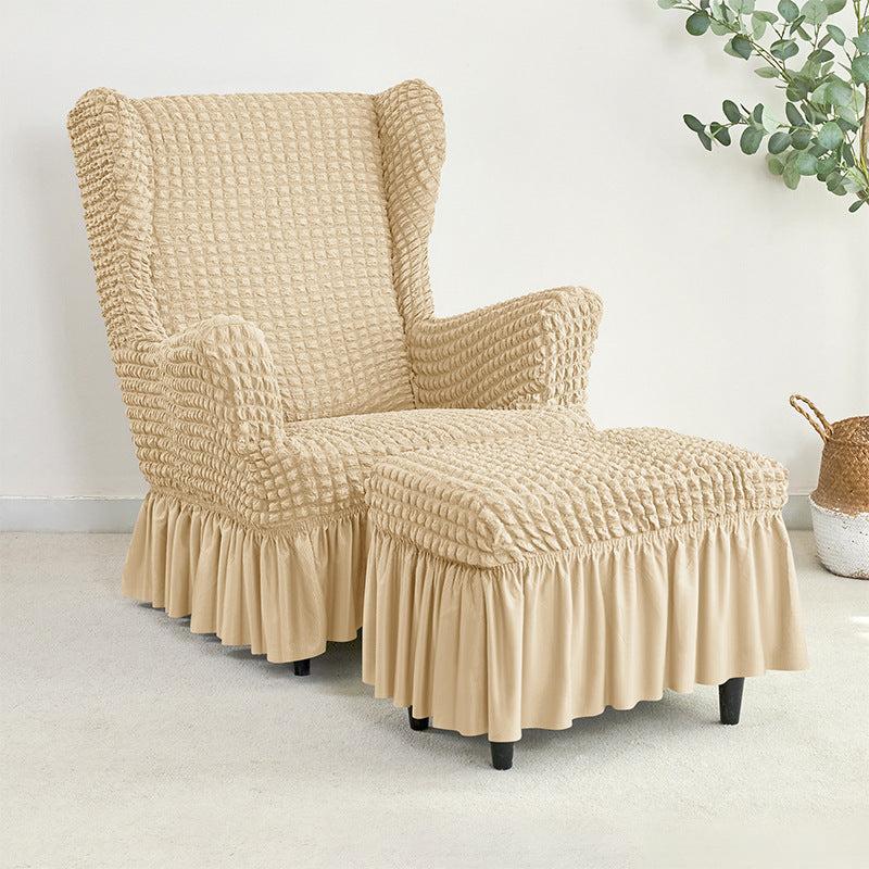 Housse pour fauteuil IKEA Strandmon avec jupe et repose-pieds