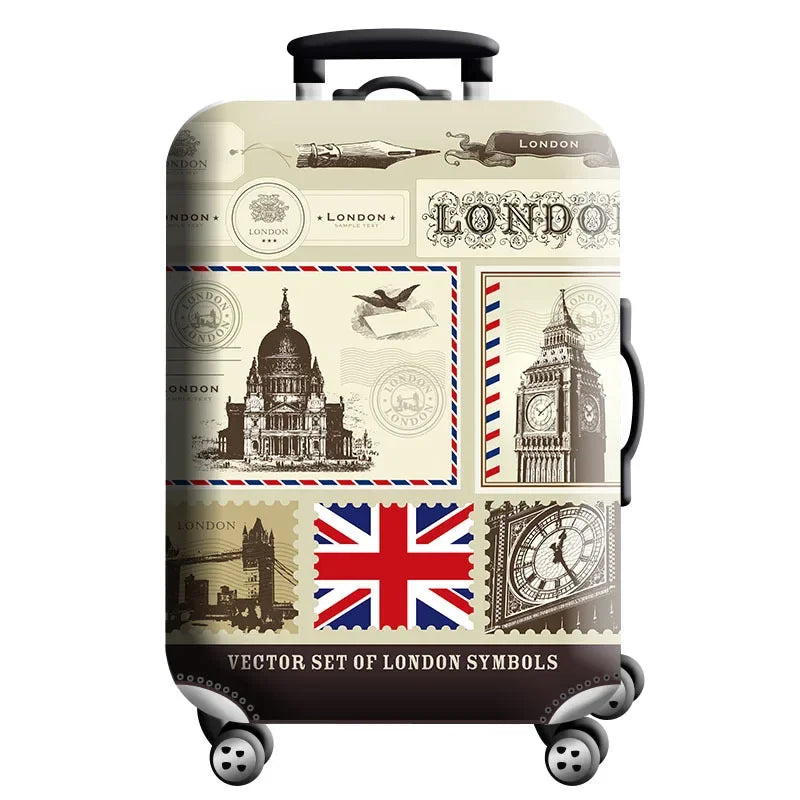 Housse de protection pour valise à roulette cabine ou XLmotif 16