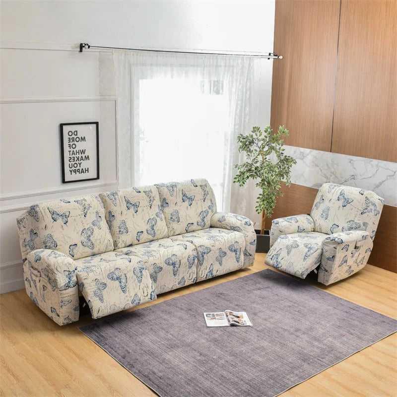 Bezug für Relaxsessel und -sofa, verstellbar, 1/2/3-Sitzer – Harmony, 8 Muster