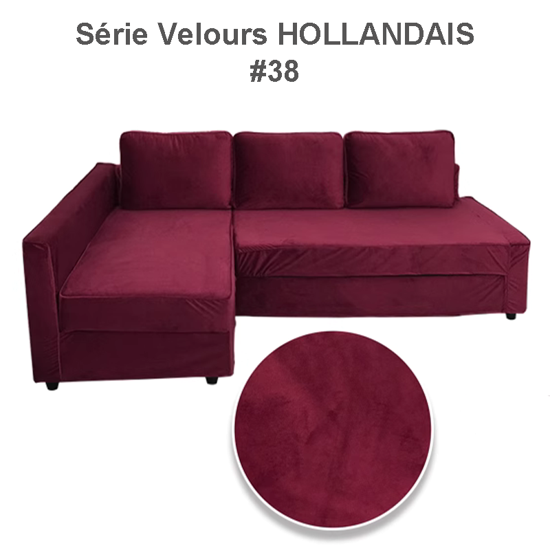 Luxusbezug aus reinem niederländischem Samt für IKEA FRIHETEN-Schlafsofa