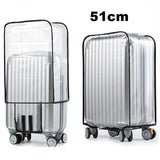 Housse de protection pour valise à roulette transparente et imperméable 51cm