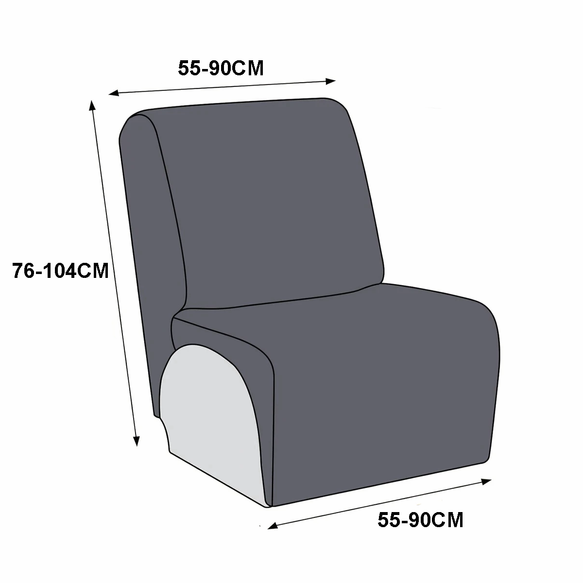 Entspannte Ecksofa -Abdeckung mit 5 -Seerer -Jacquard -Mikrofaserfußstützen