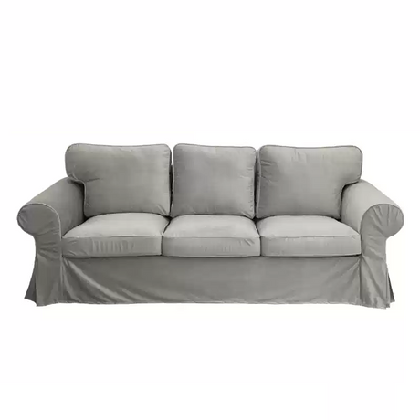 Housse canapé IKEA EKTORP luxe haut de gamme velours argent