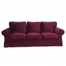 Housse canapé IKEA EKTORP luxe haut de gamme velours bordeaux
