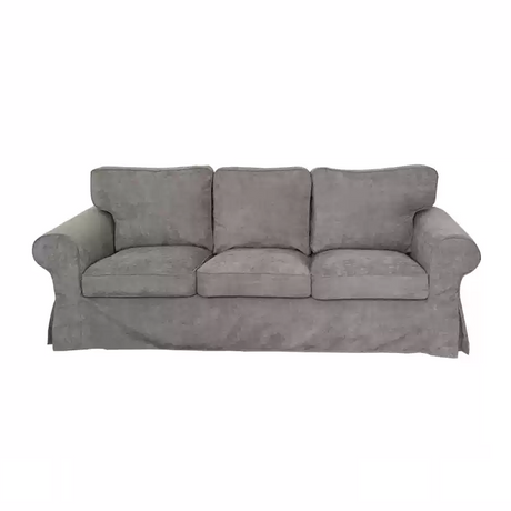 Housse canapé IKEA EKTORP velours strié renforcé gris