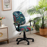 Housse de chaise de bureau extensible moderne tissu imprimé -