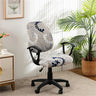 Housse de chaise de bureau extensible moderne tissu imprimé motif 4