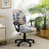 Housse de chaise de bureau extensible moderne tissu imprimé motif 8