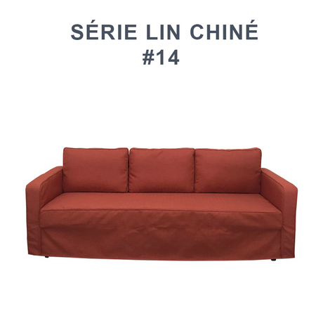 Housse pour canapé IKEA FRIHETEN 3 places convertible orange