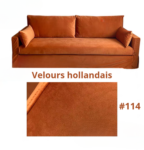 Housse pour canapé IKEA HYLTARP  velours ambré