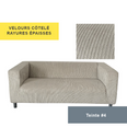 Housse pour canapé IKEA KLIPPAN velours côtelé épais ecru