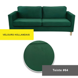 Housse pour canapé IKEA PARUP 2 places velours vert