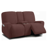 Housse pour canapé relax 2 places avec console café