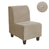 Housse pour chauffeuse, causeuse, fauteuil bas taupe