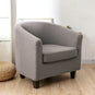 Housse de fauteuil cabriolet Jacquard damassé taupe