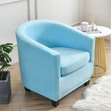 Housses fauteuil IKEA TULLSTA pur velours bleue ciel