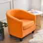 housse de fauteuil cabriolet pur velours orange