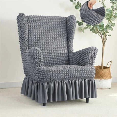 Housse pour fauteuil IKEA  Strandmon avec jupe