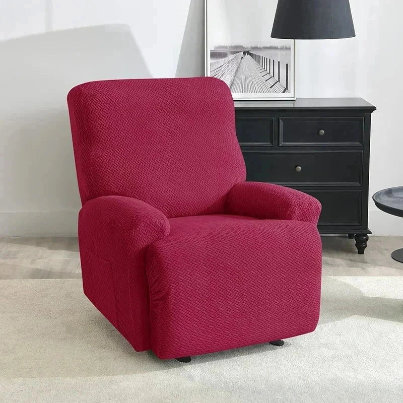 Housse fauteuil relax rose fushia damassé Casaharmony