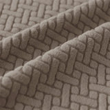 zoom tissu extensible velours damassé