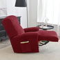 housse pour fauteuil relaxation extensible 4 pièce bordeaux