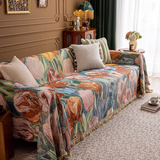 housse canapé plaid grande taille luxe vintage floral Casaharmony