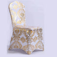 Housse de chaise mariage motif doré  Casaharmony