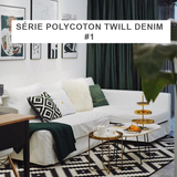 Abdeckung für Cabrio Corner Sofa Ikea Friheten Polycoton Twill Denim
