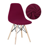 Housses de chaise scandinave velours damassé bordeaux