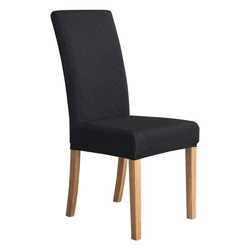 Housses de chaises extensibles lycra losange noir