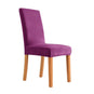 Housses de chaises extensibles pur velours violet