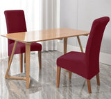 Housses de chaises hautes en lycra bordeaux