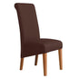 Housses de chaises hautes en lycra marron