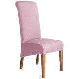 Housse de chaise haute grand dossier losange rose