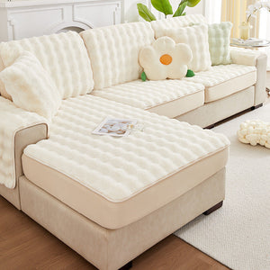 Winter-Sofa-Kissenbezug, weiches, dickes Fleece – Wolke der Weichheit