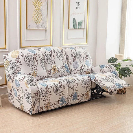 housse pour canapé relax inclinable 3 places imprimé 4