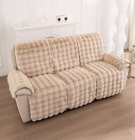 Housses canapé relax avec repose-pied Casaharmony marron