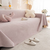 jeté de canapé imperméable antidérapant anti griffes grande taille mauve