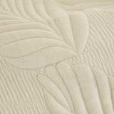 velours matelassé beige hibiscus